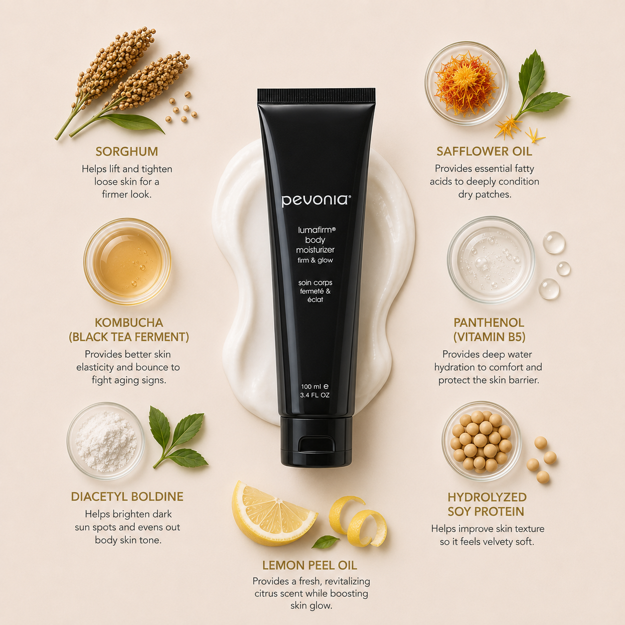 Pevonia Lumafirm Body Moisturizer - Firm & Glow 100ML