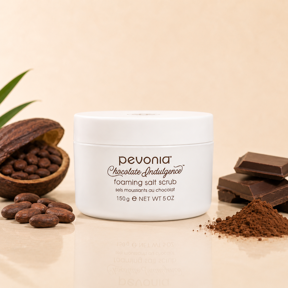 Pevonia Chocolate Indulgence Foaming Salt Scrub 150ML