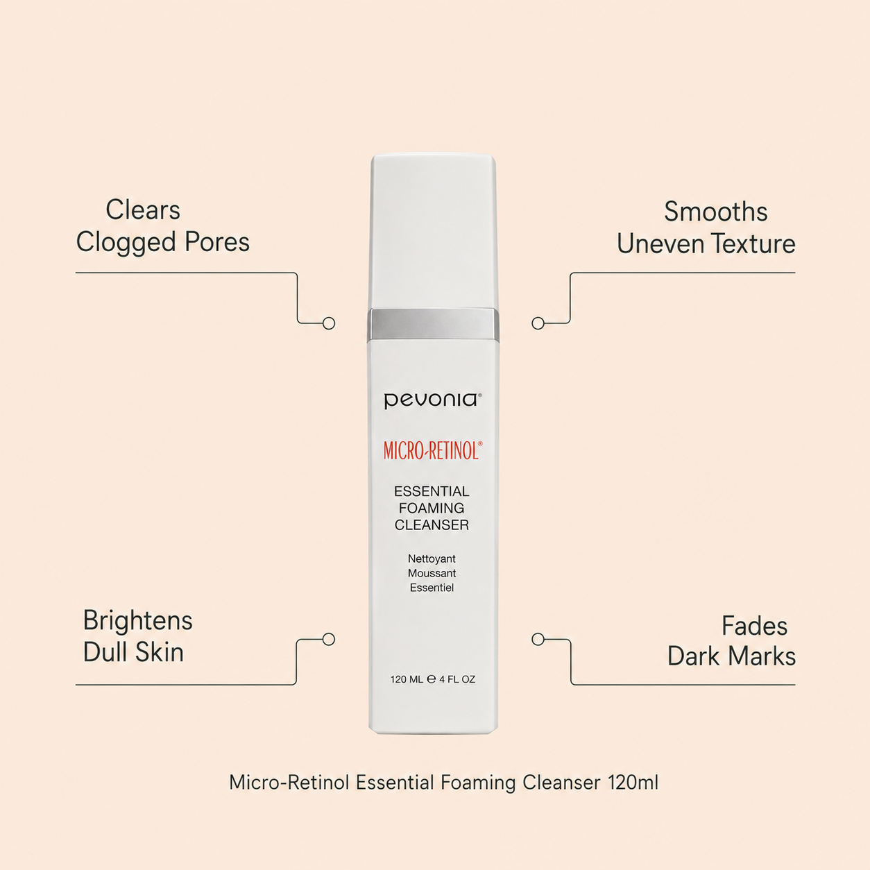 Pevonia Micro-Retinol Essential Foaming Cleanser 120ML