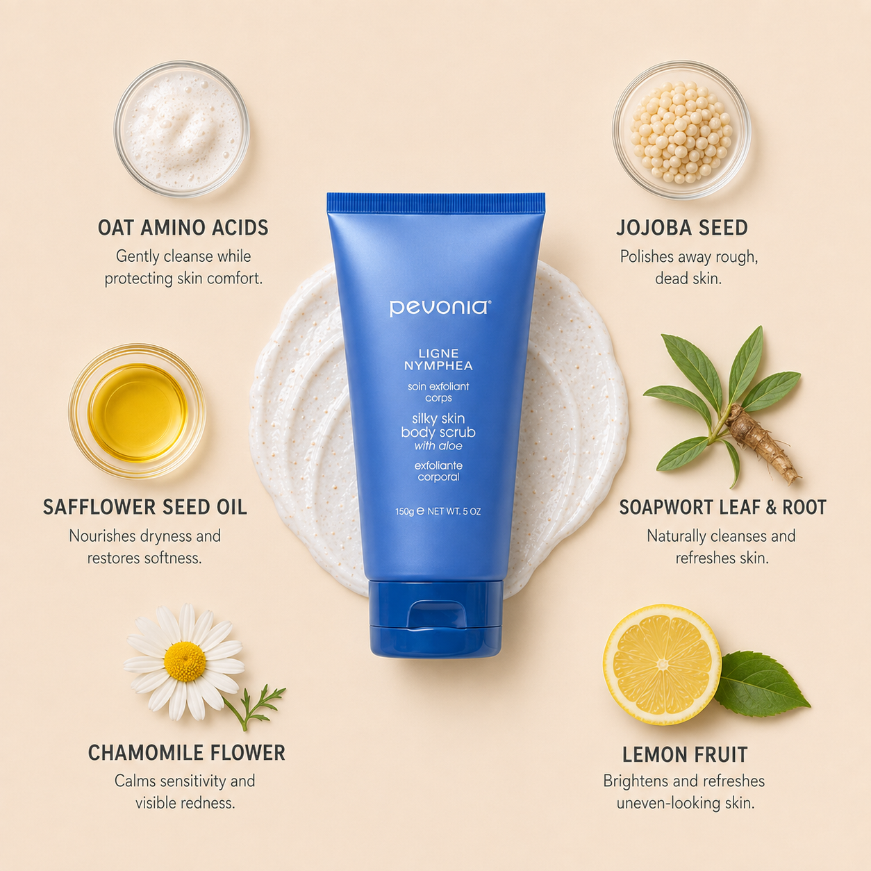 Pevonia Silky Skin Body Scrub 150ML