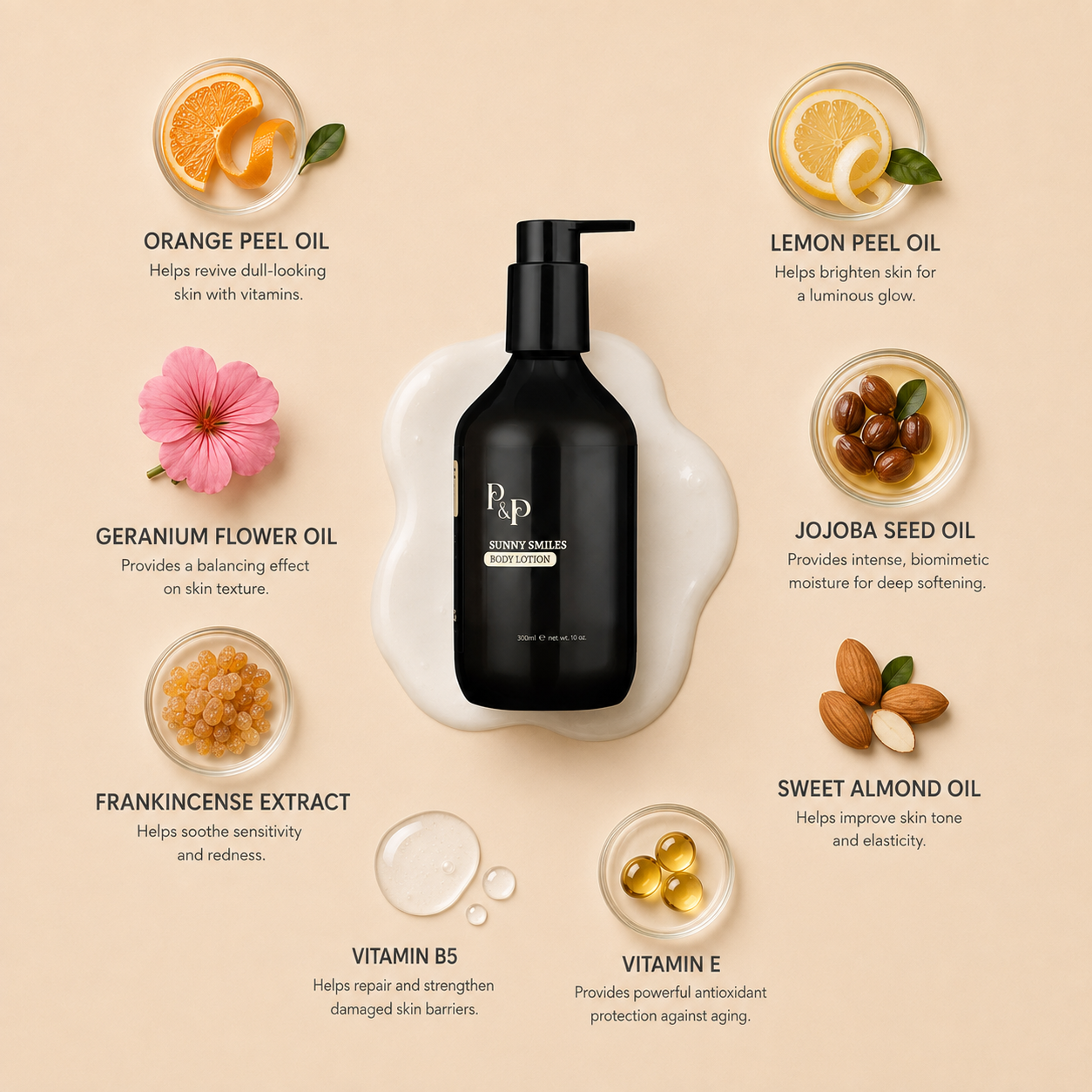 Petal & Potions Sunny Smiles Body Lotion 300ML